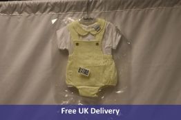 Eight Babidu 2 Piece Shorts Set, Yellow, 2x 12months, 2x 24months, 2x 36months, 2x 18 months