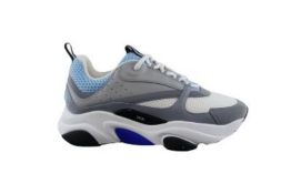 Dior Homme Men's B22 Trainers, Grey and Blue, UK 9