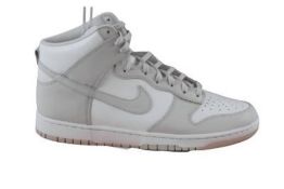 Nike Men's Dunk High Retro Trainers, White and Vast Grey, UK 11