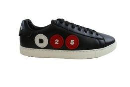 Dsquared 2 Men's Lace Up Low Top Trainers, Black, UK 8