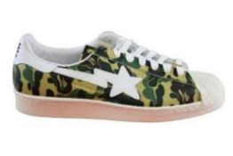 Adidas Men's A Bathing Ape Superstar 80's Trainers, Camo, UK 9