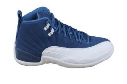 Nike Unisex Air Jordan 12 Retro Trainers, Indigo, UK 6