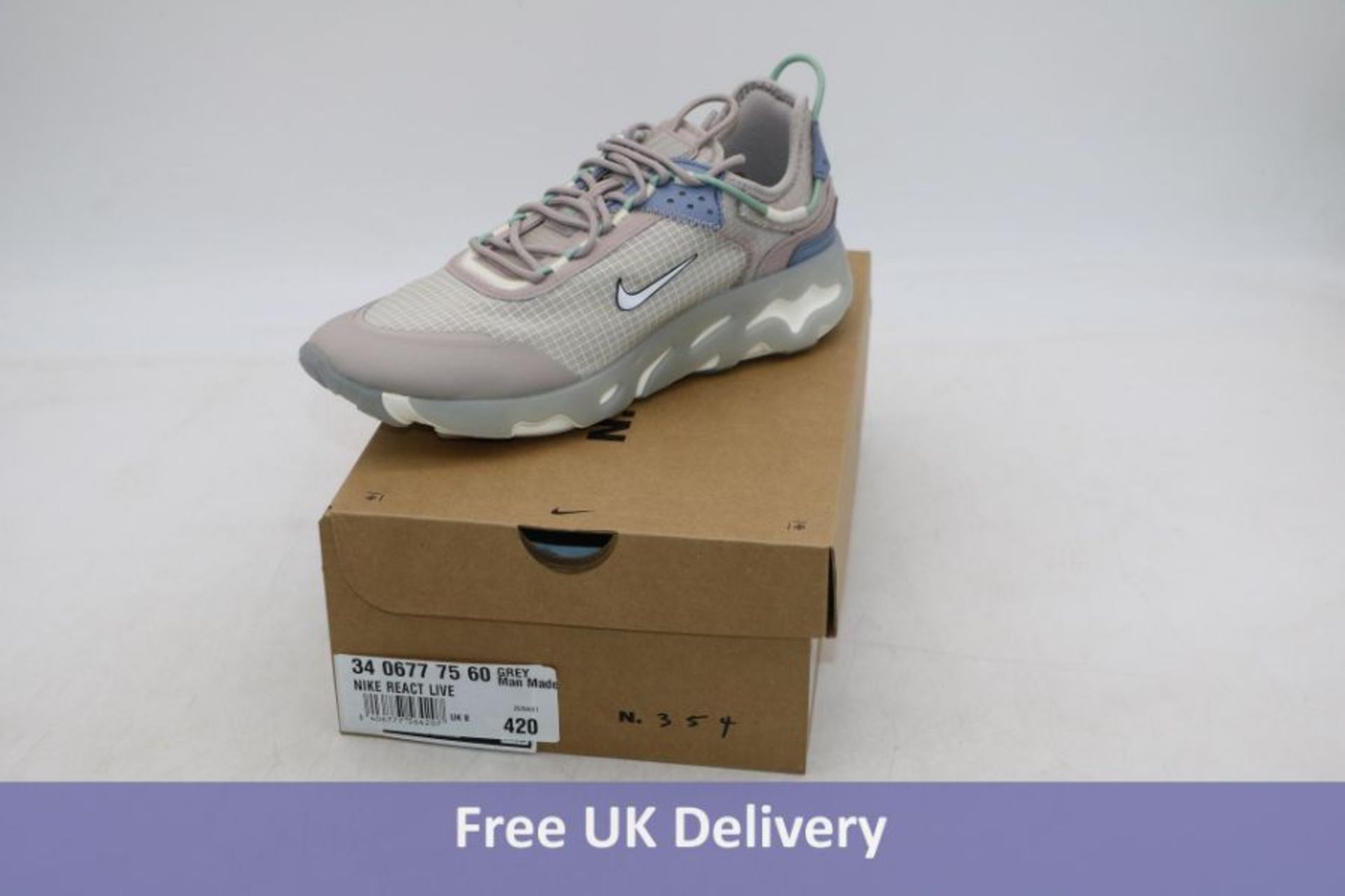 Nike React Live Men's Trainers, Grey, UK 10