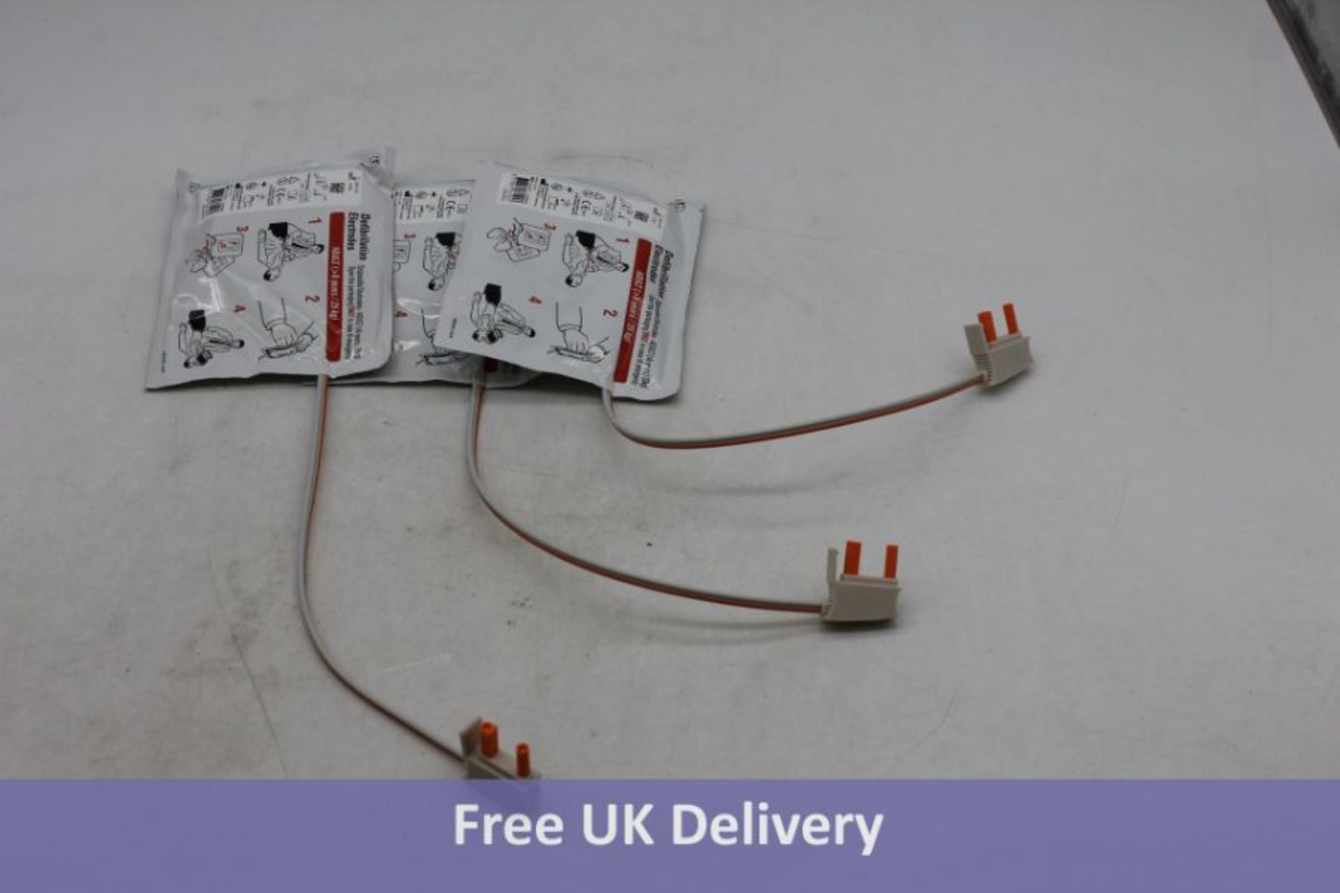 Ten Defibrillation Electrodes, Disposable, Eight Years, 25kg