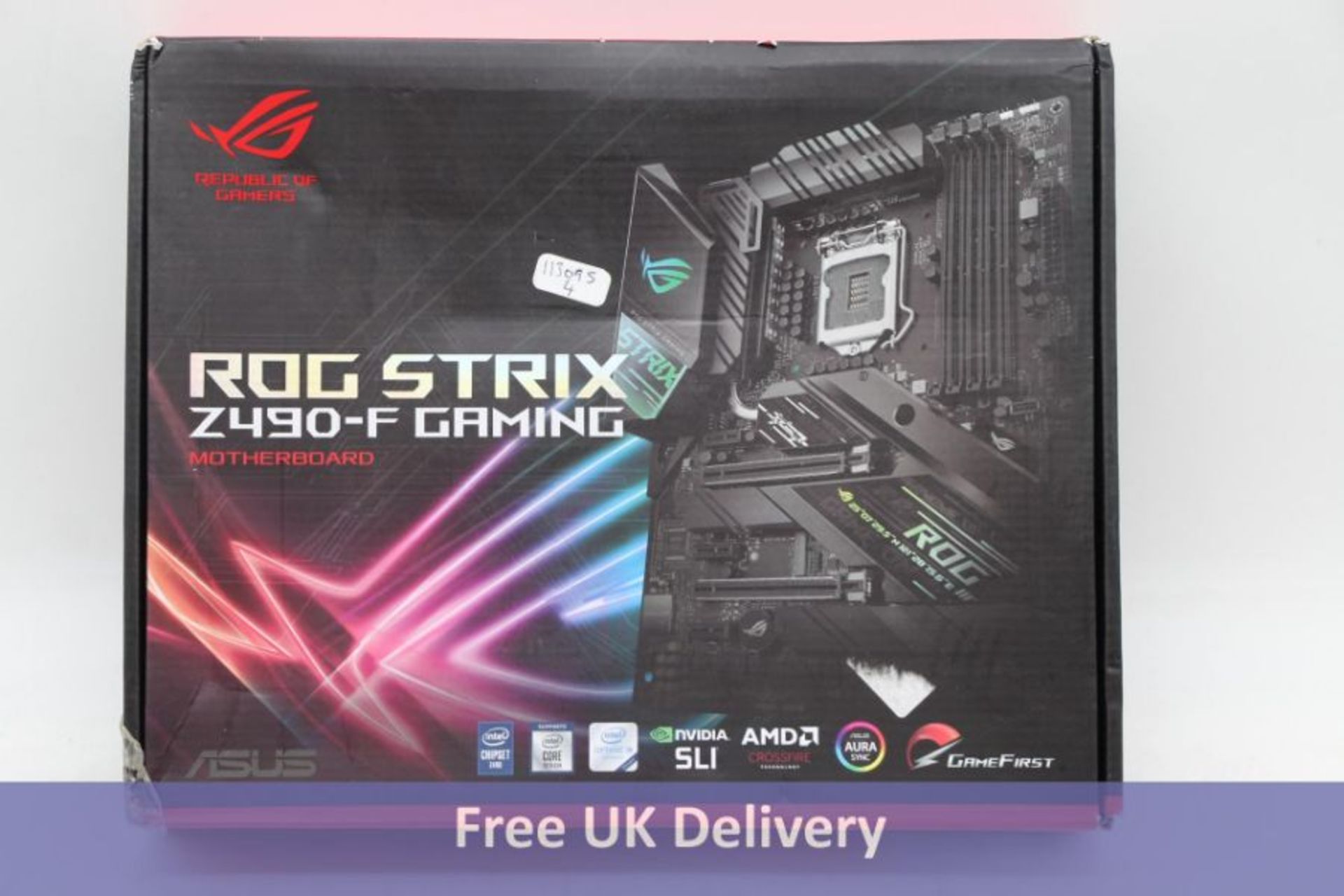 Asus Rog Strix ZY90-F Gaming Motherboard, Box Damaged, Not tested