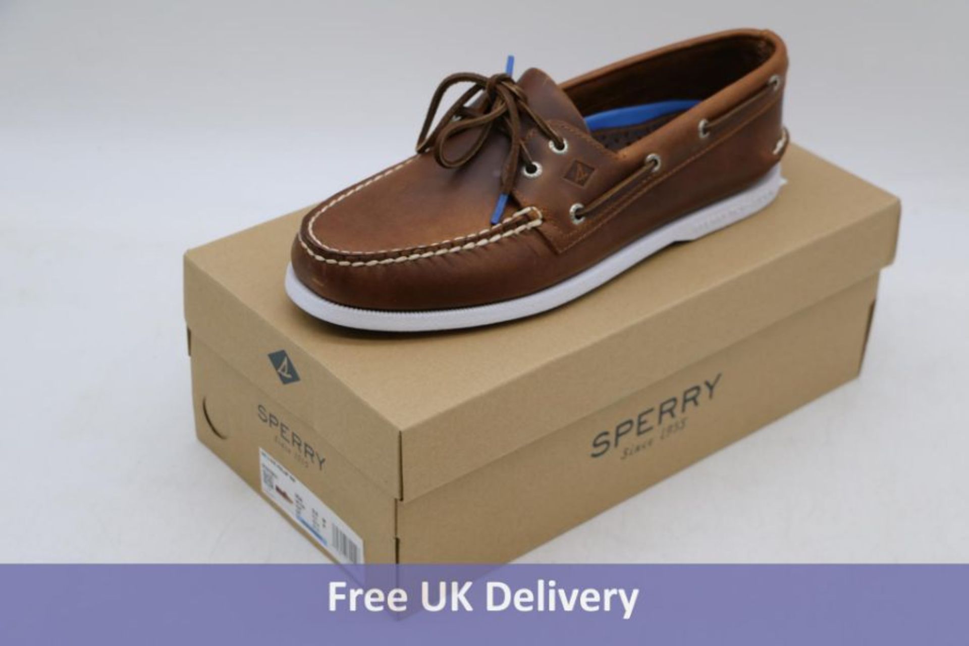 Sperry Men's 2 Eye Pullup Boat Shoes Tan, UK 8.5