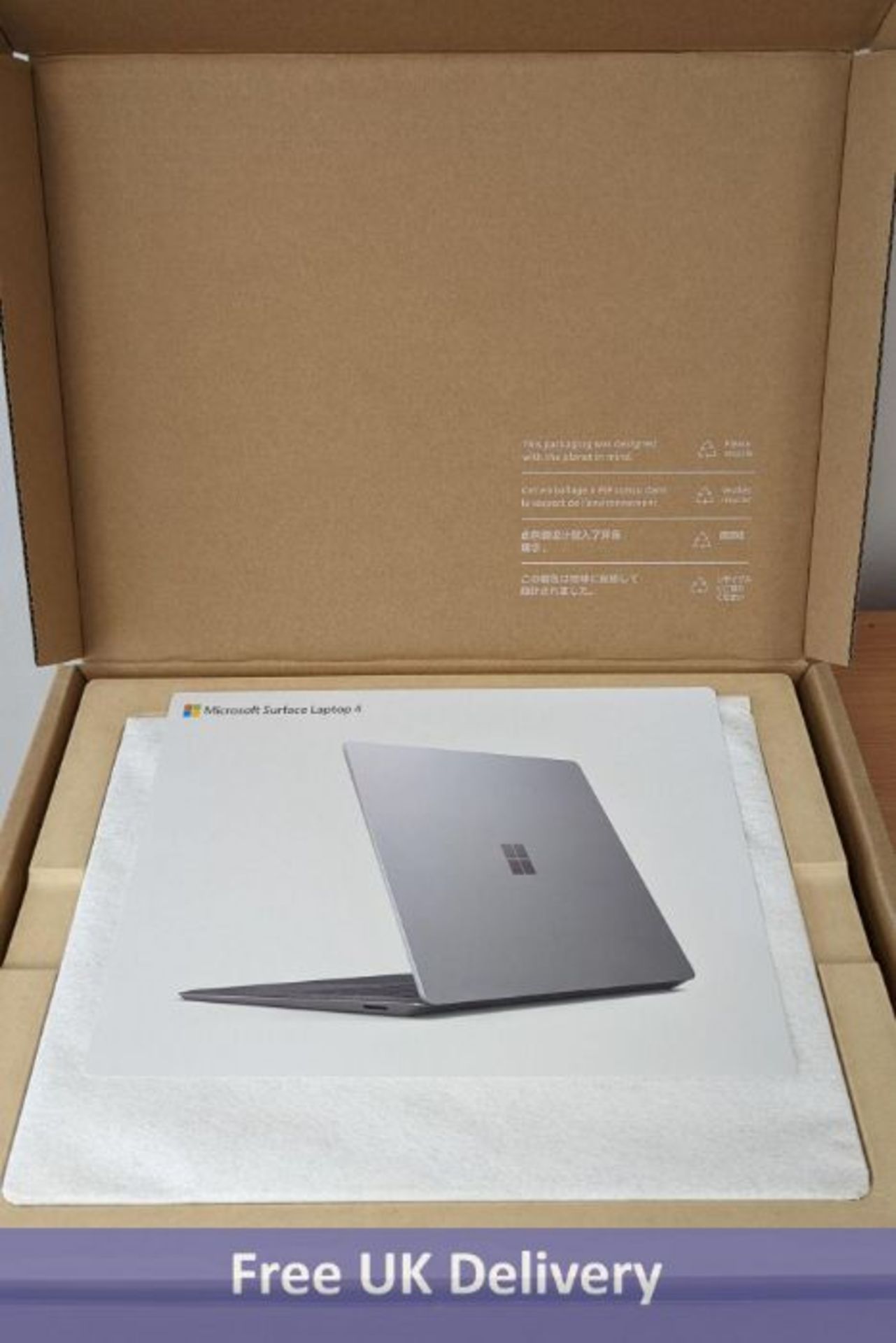 Microsoft Surface Laptop 4, Model 1950, 13.5", Core i7, 16GB RAM, 512GB SSD, Platinum, UK Commercial
