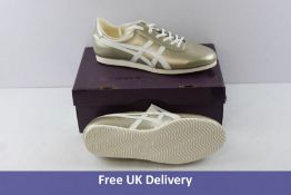 Onitsuka Tiger Unisex Tai Chi NM Trainers, Gold and White, UK 7.5