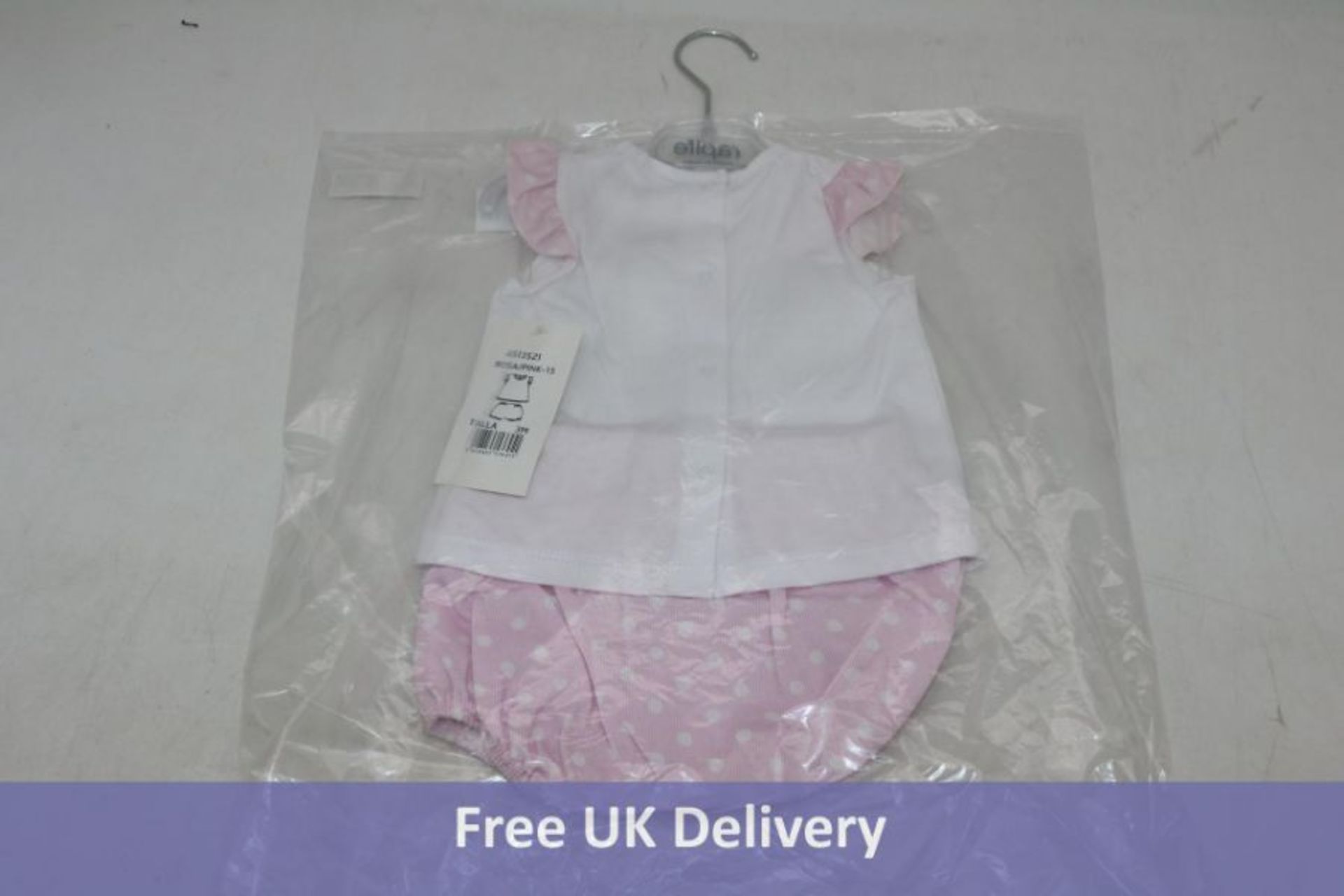 Six Rapife Baby Products To Include 1x Pink Spot Top and Bloomers, 3 months, 1x Pink Spot Top and Bl