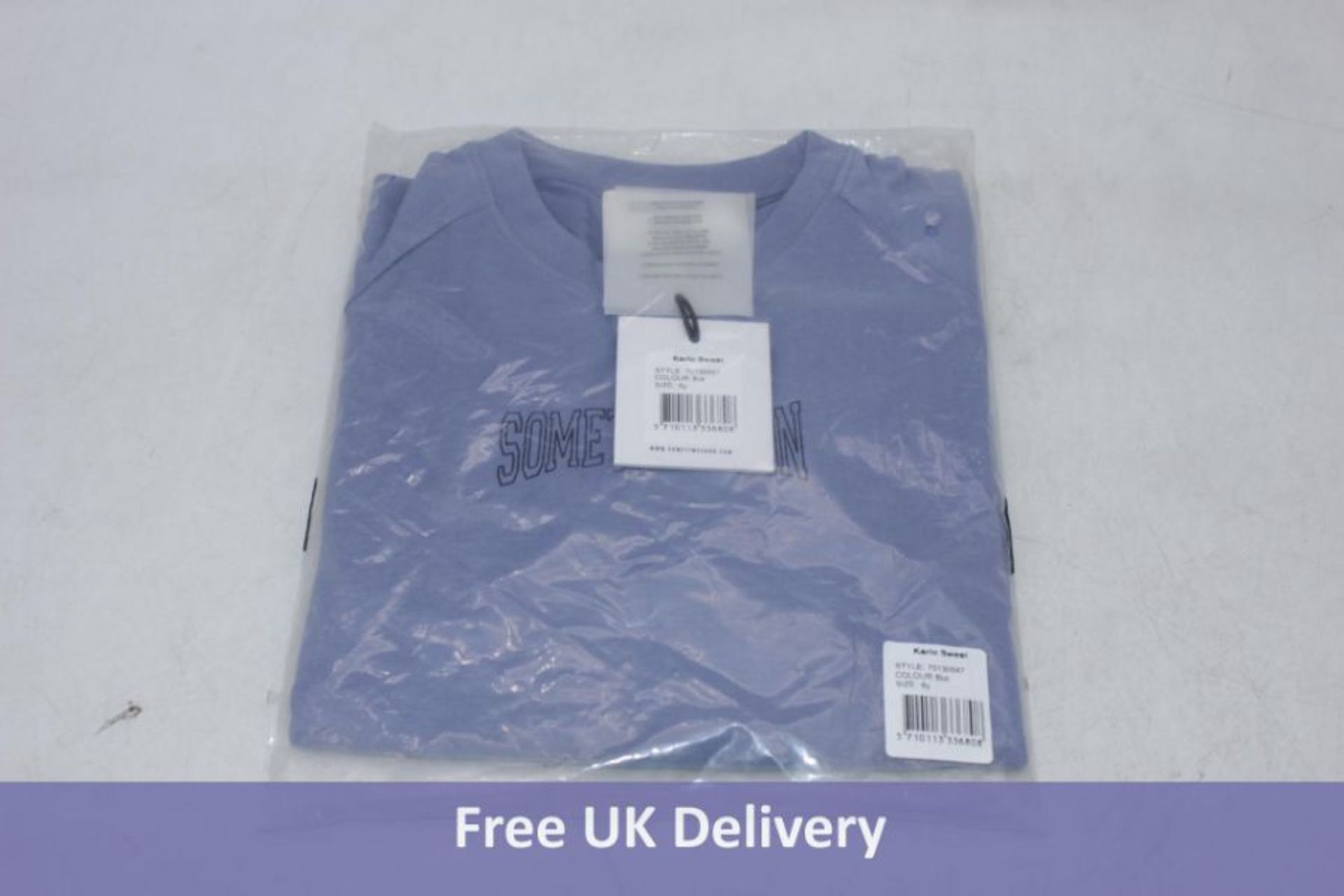 Three Sometime Soon Kid's Karlo Sweat T-Shirt, Blue, Includes 1x 2Y, 1x 4Y, 1x 6Y