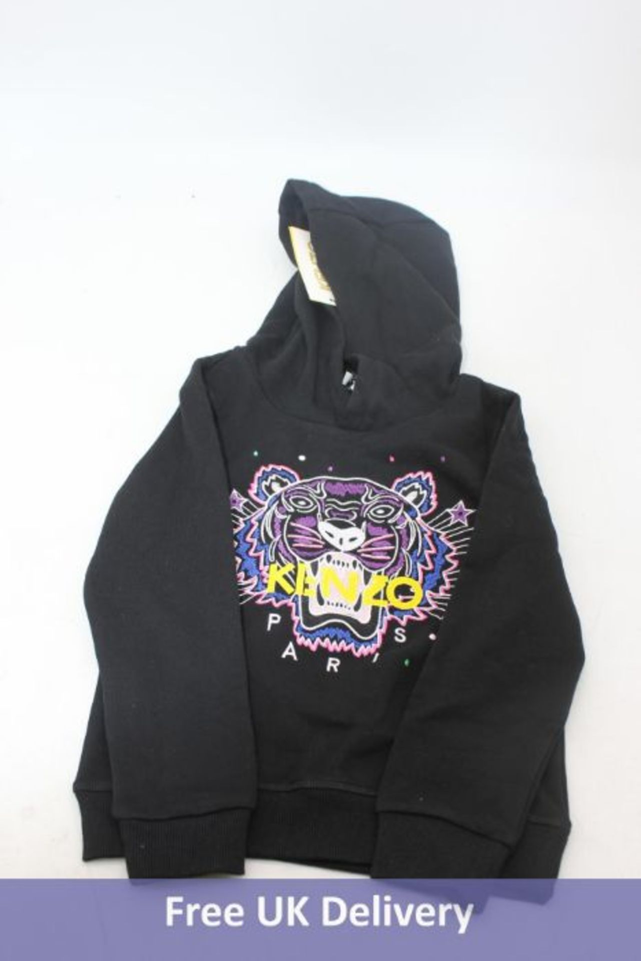Kenzo Kids Tiger Hoodie Black, Size 8A, Brand New with Tag