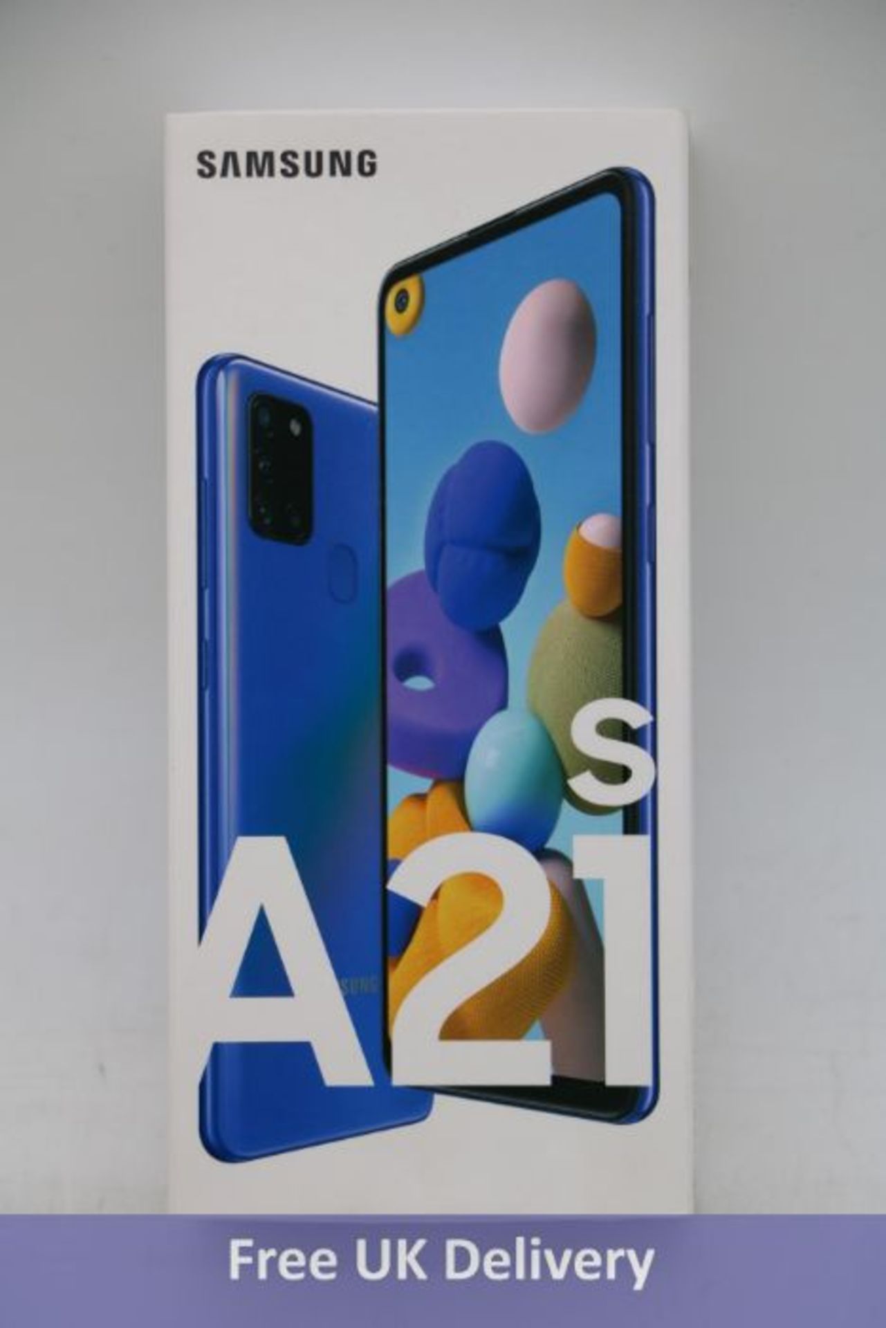 Ten Samsung Galaxy A21s Android Mobile Phones, 64GB, Blue. Brand New, Sealed