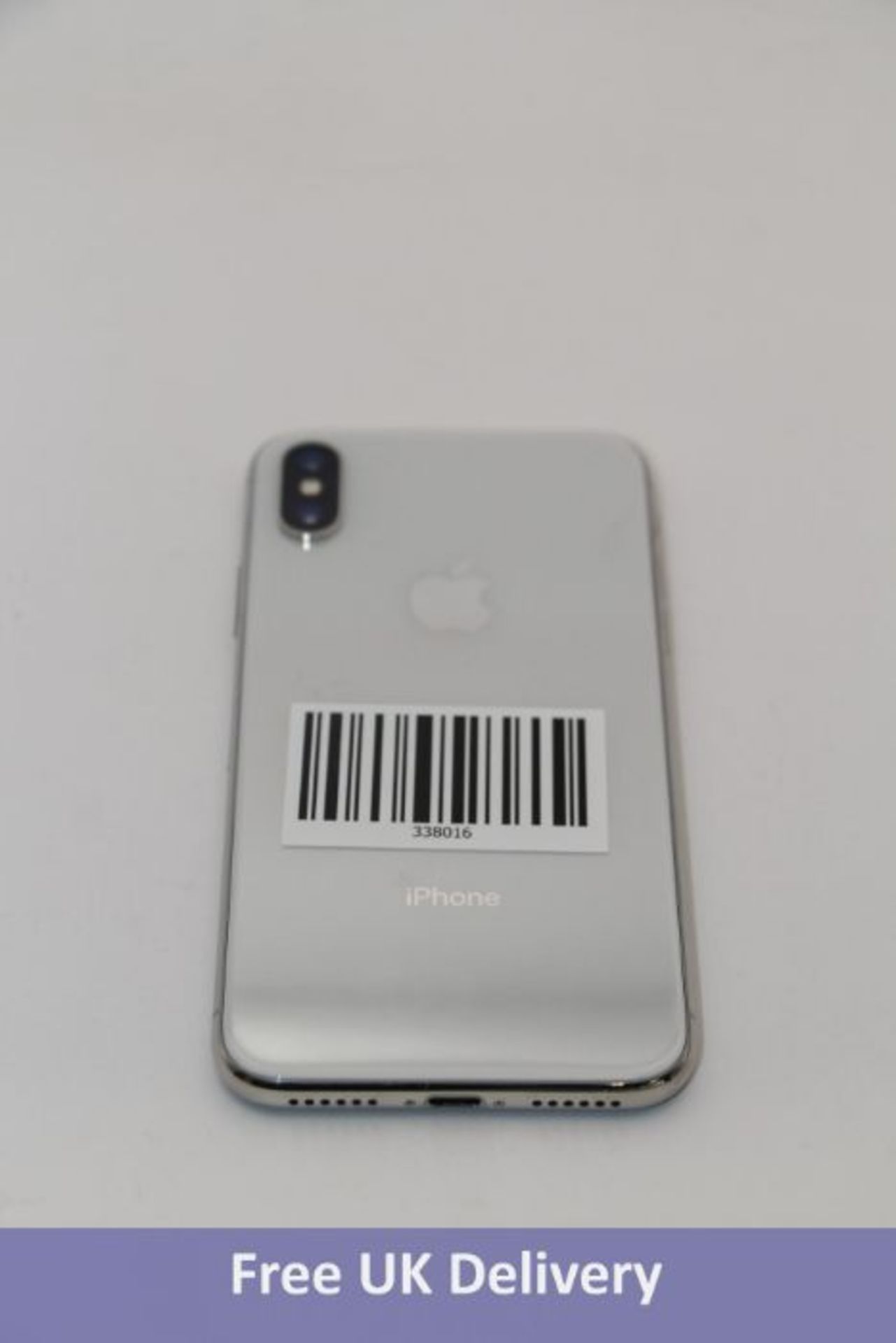 Apple iPhone X 64GB, Silver, A1865. Used, refurbished, no box or accessories. Checkmend clear, ref. - Image 2 of 2