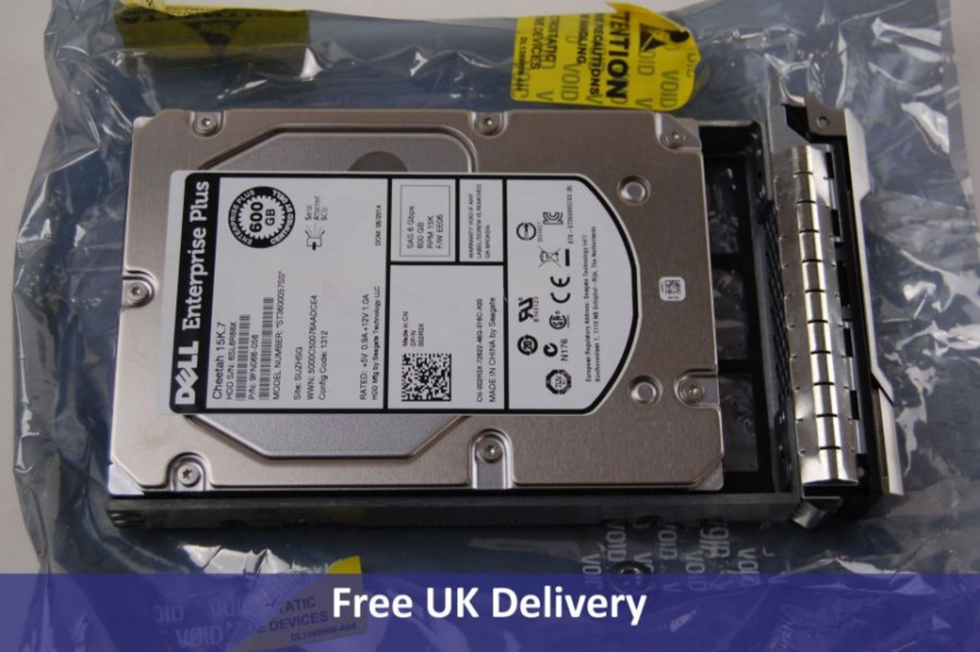 Dell 9FN066-058 Dell 600GB 15K 6G 3.5INCH SAS HDD, Hard Drive