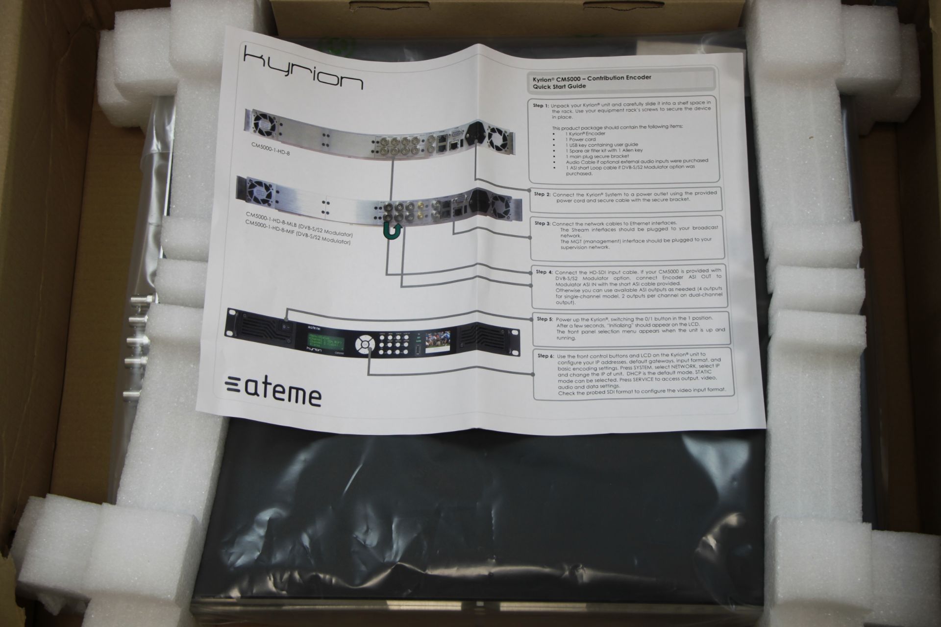 Ateme Kyrion CM5000-DP-1-HD-b Contribution Encoder - Image 2 of 2