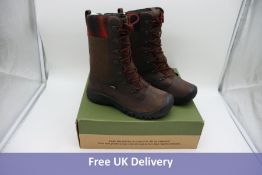 Keen Women's Water Proof Greta Tall Boot Winter Boots, Chestnut, UK 6.5