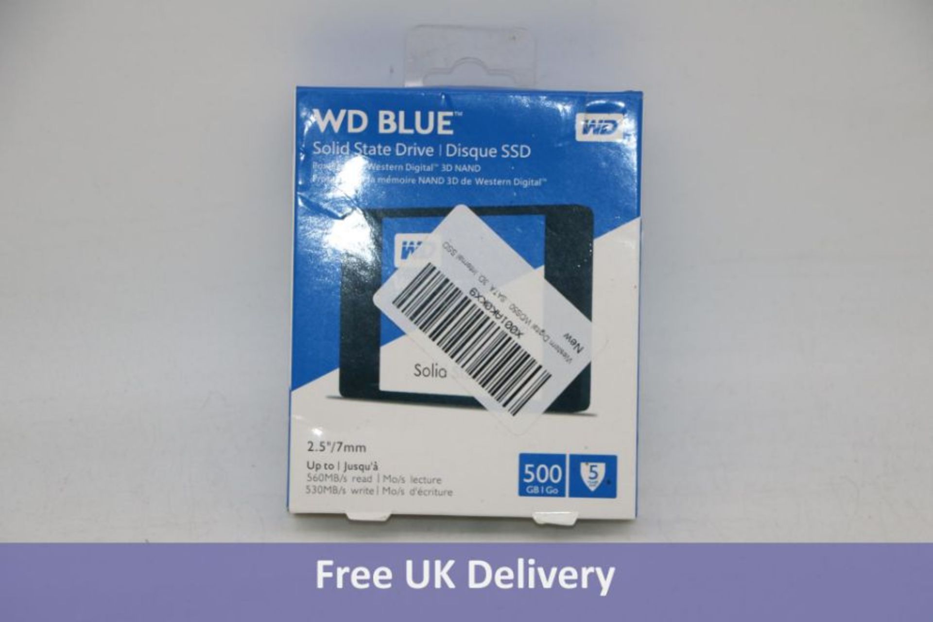 WD 500G Blue Solid State Drive SSD