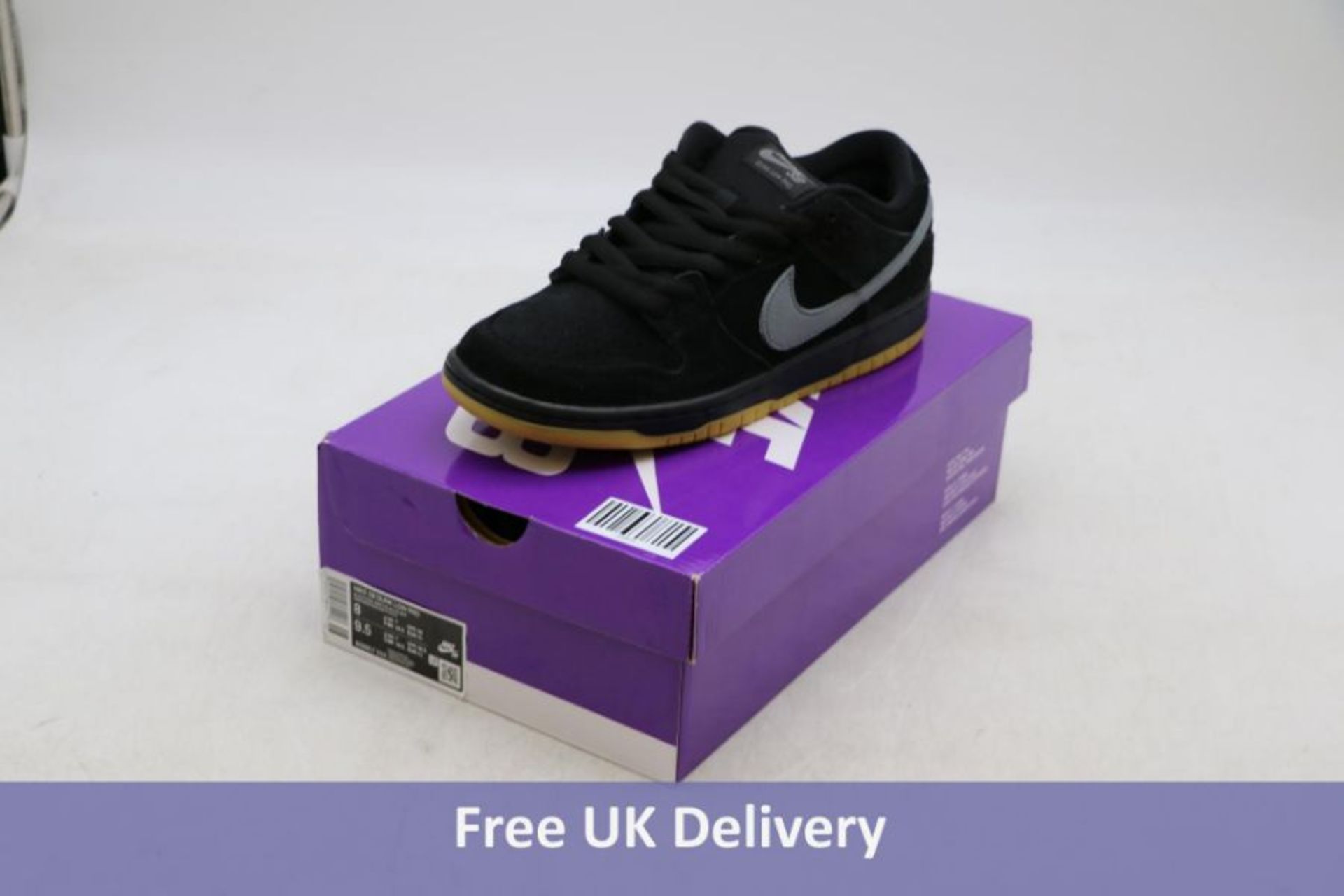 New Nike Dunk SB Low Pro, Black/Cool Grey, UK 7