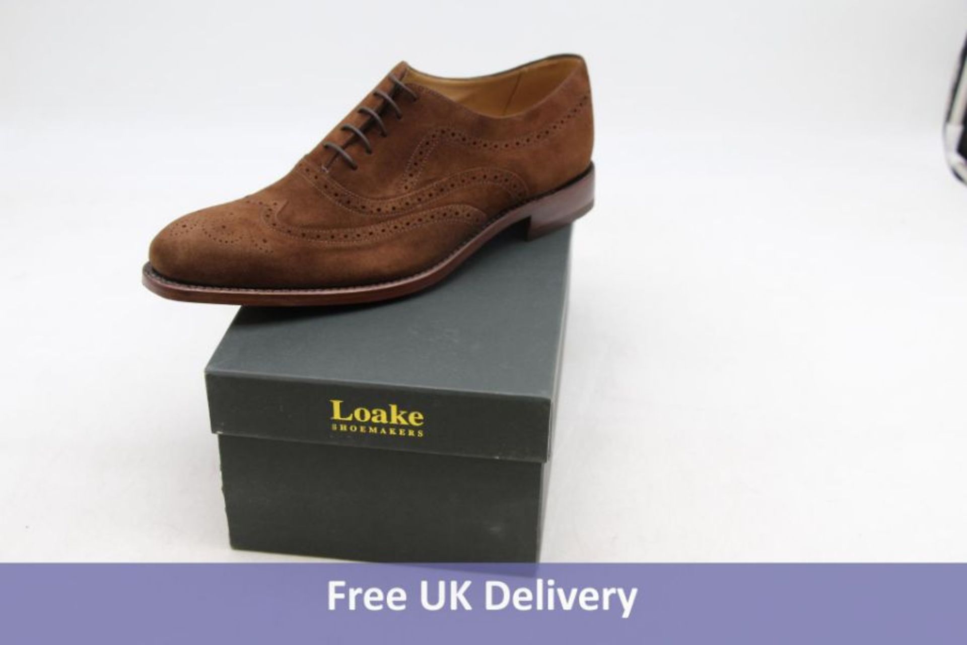 Loake Shoemakers Brown Suede Brogue, UK 10