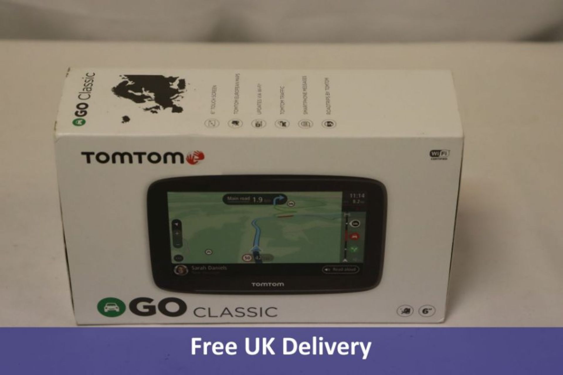 TomTom Car Sat Nav GO Classic, 6 Inch