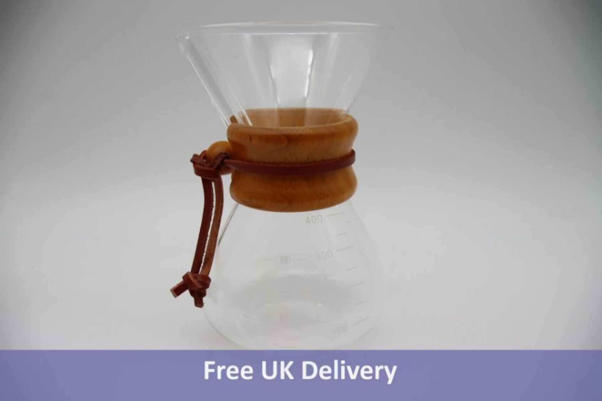 Forty Pour Over Coffee Maker Drippers with Wooden Sleeve, 400ml