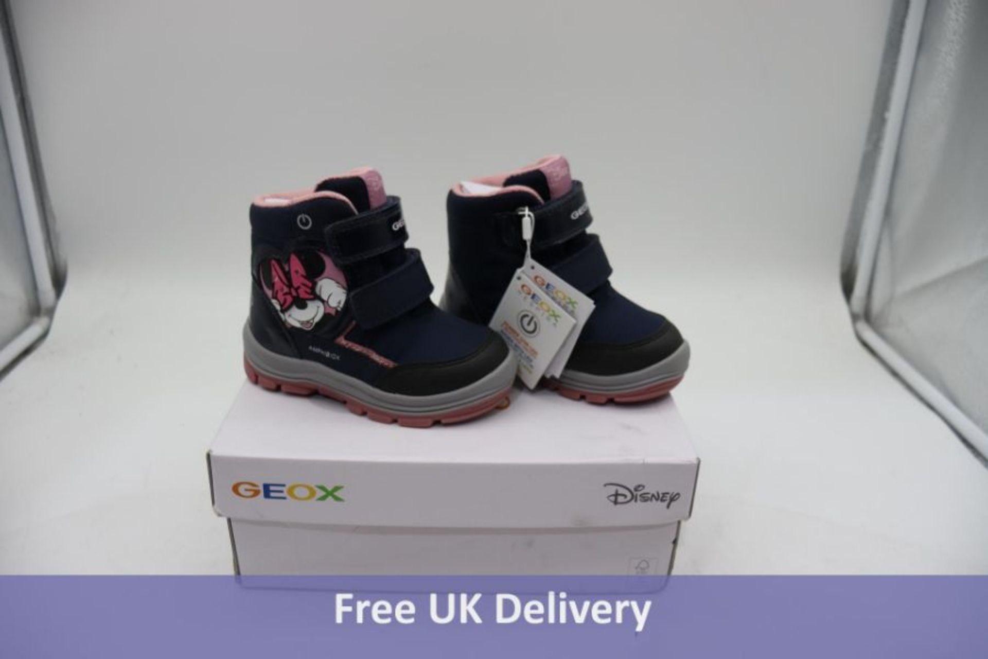 Geox Girls B Flanfil G.B Disney Ankle Boots, Navy/Black, Size 6