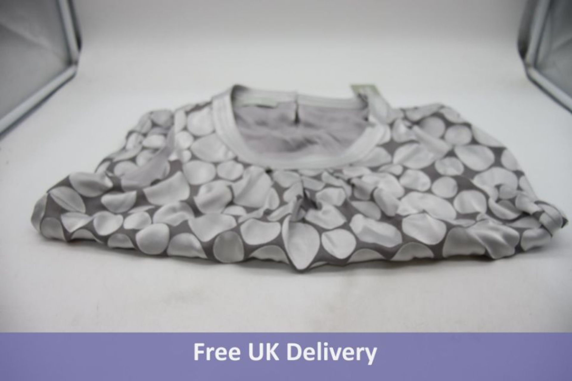 Bianca Women's Sleeveless Top, Silver And Grey , UK 10