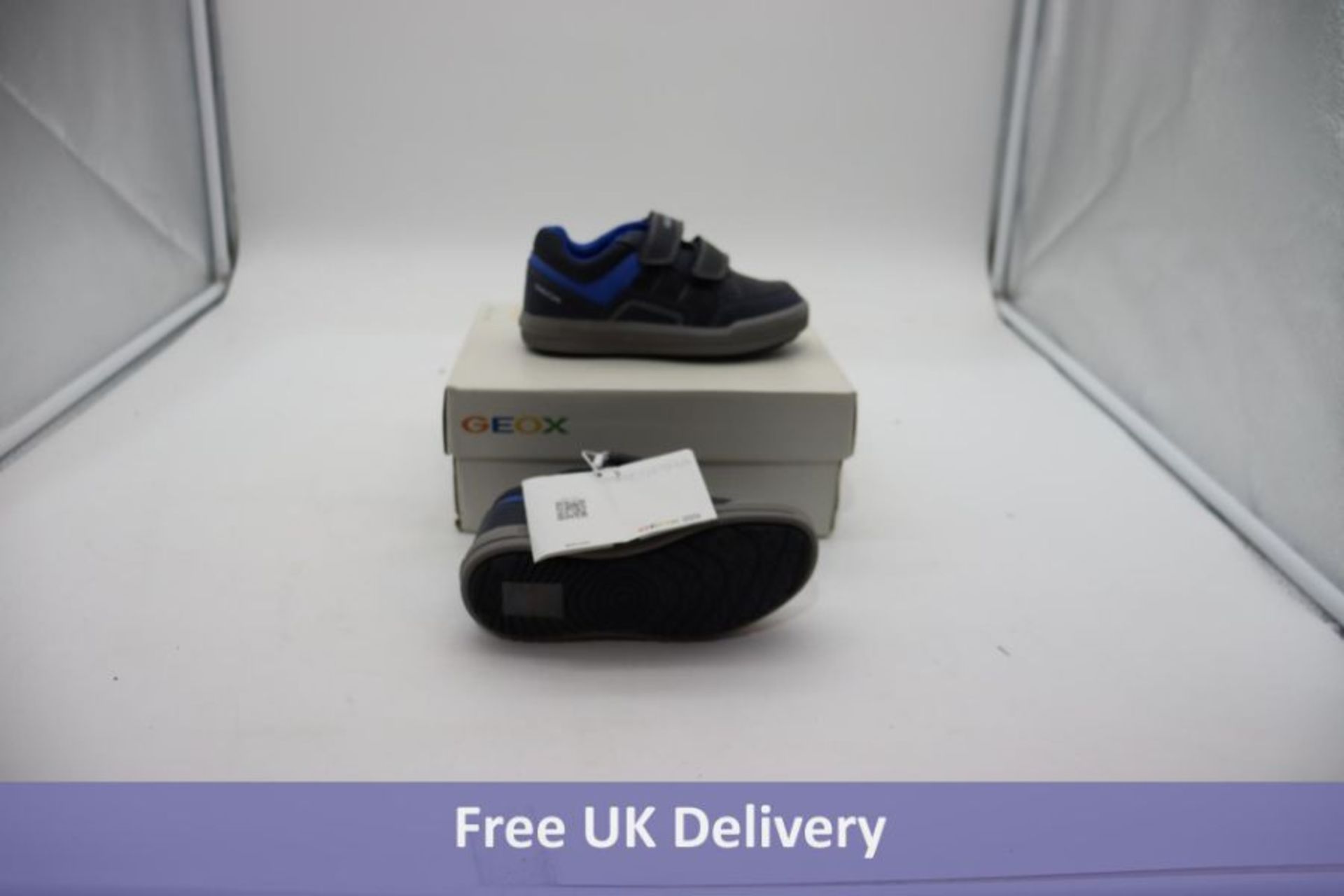 Three Geox Childrens Trainers to include 1x DJROCK B Trainer, White, Navy, UK 9, 1x J Alonisso D Tra - Image 3 of 3