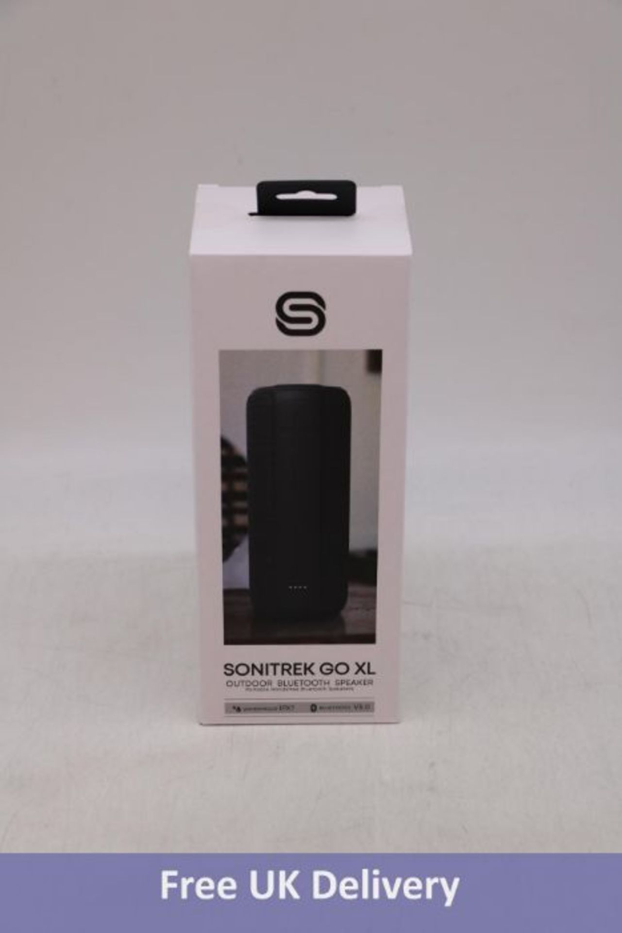 Sonitrek Go XL Smart Bluetooth 5 Portable Wireless Waterproof Speaker, Black