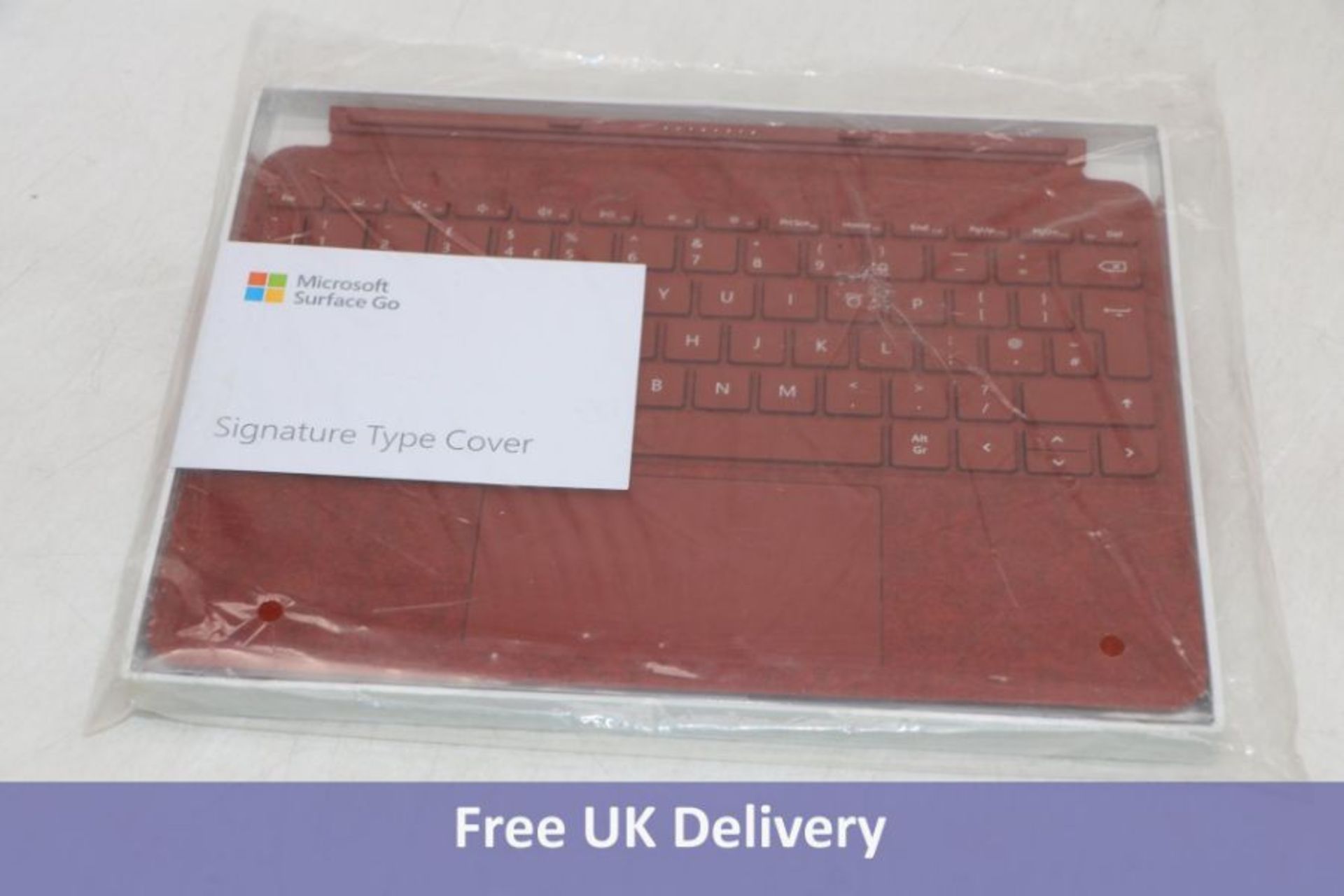 Microsoft Surface Go Signature Type Cover, Red, Model 1840