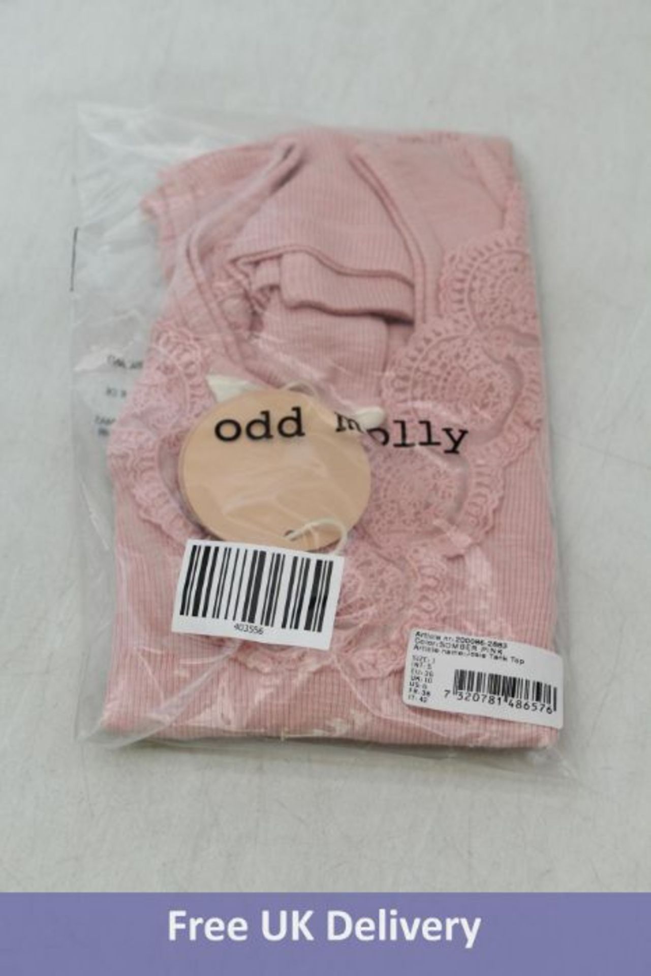 Odd Molly Women's Jodie Tank Top, Pink, Size 10