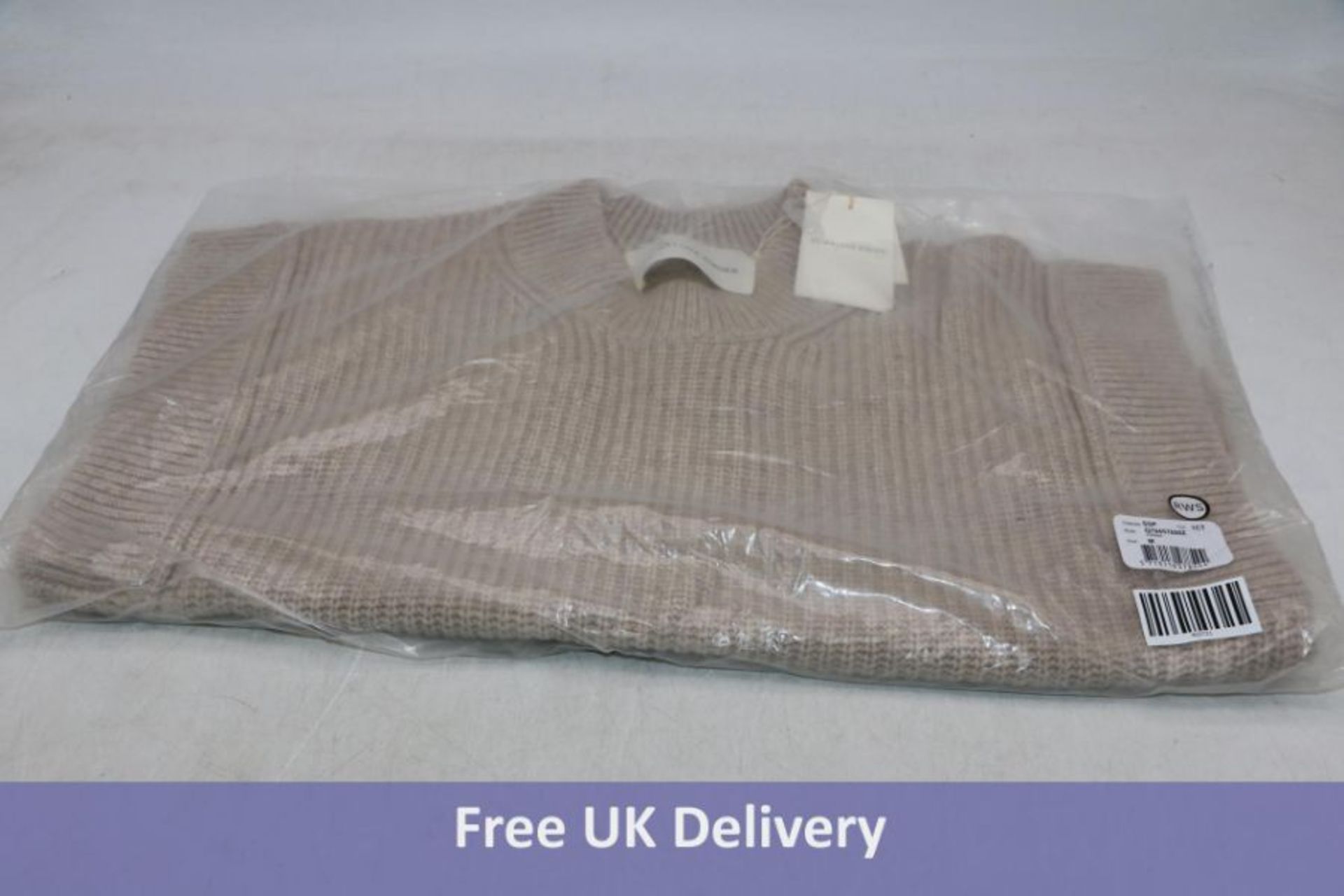 Malene Birger Women's Farima Ribbed Vest, Oyster Gray, UK 10