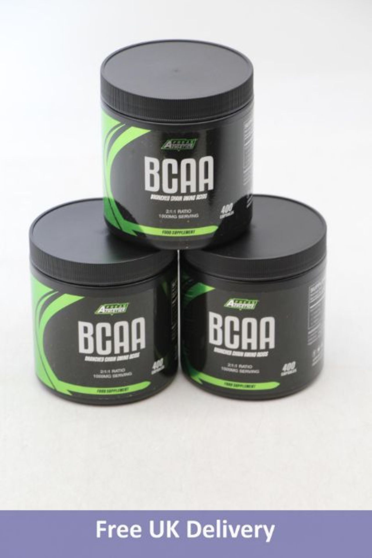 Twenty-Three 1000mg Tubs of Freak Athletics BCAA Amino Acid Capsules, 400 Capsules Per Tub, Expiry 1