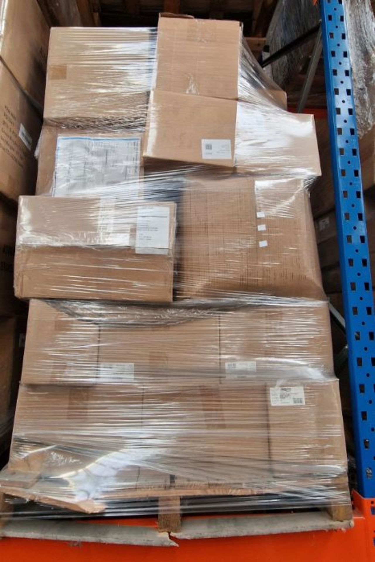 A pallet containing miscellaneous fixings to include large tape dispensers and Steristik door push s - Image 3 of 3