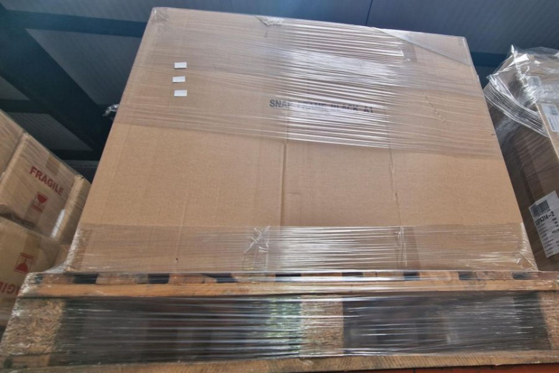 A pallet containing as new A1 Black Snap frame sign holders (162-48)