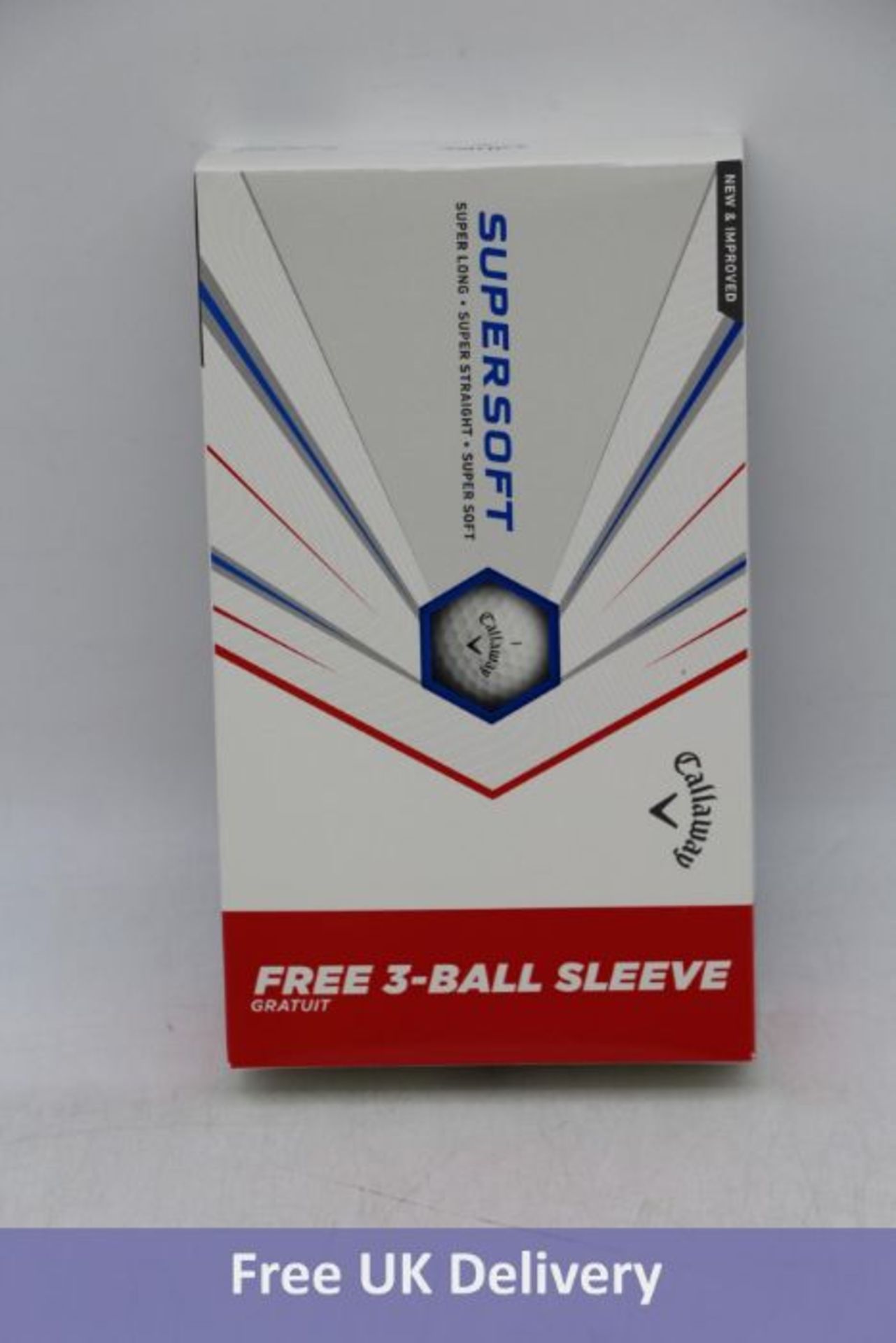 Six Callaway Supersoft Golf Balls, White, 15 Per Pack