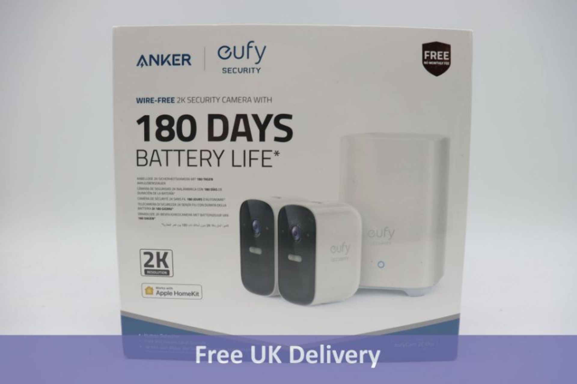 Anker Eufy Security 2-Cam Kit Security Camera Outdoor, Wireless Home Security System