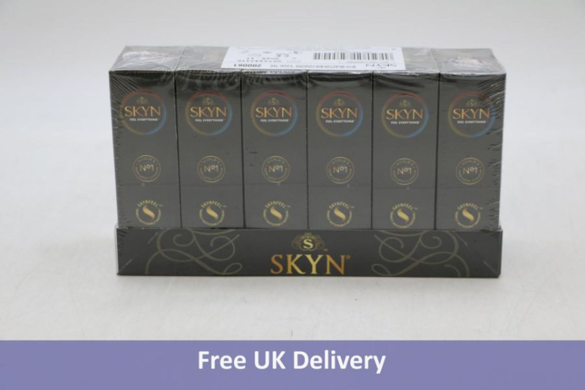 Fifty-four boxes of Skyn Feel Everything Condoms, 9 Condoms Per Box to include 3x Original, 3x Inten