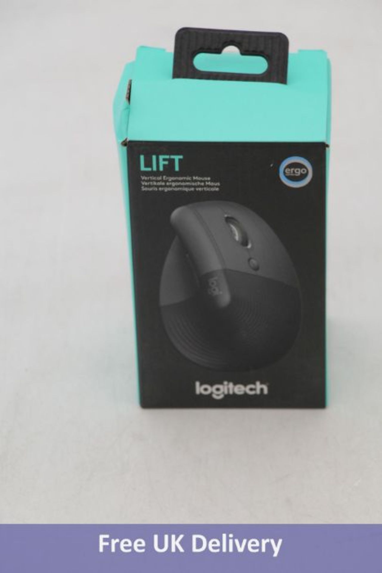 Logitech Lift Vertical Ergonomic Mouse, Black