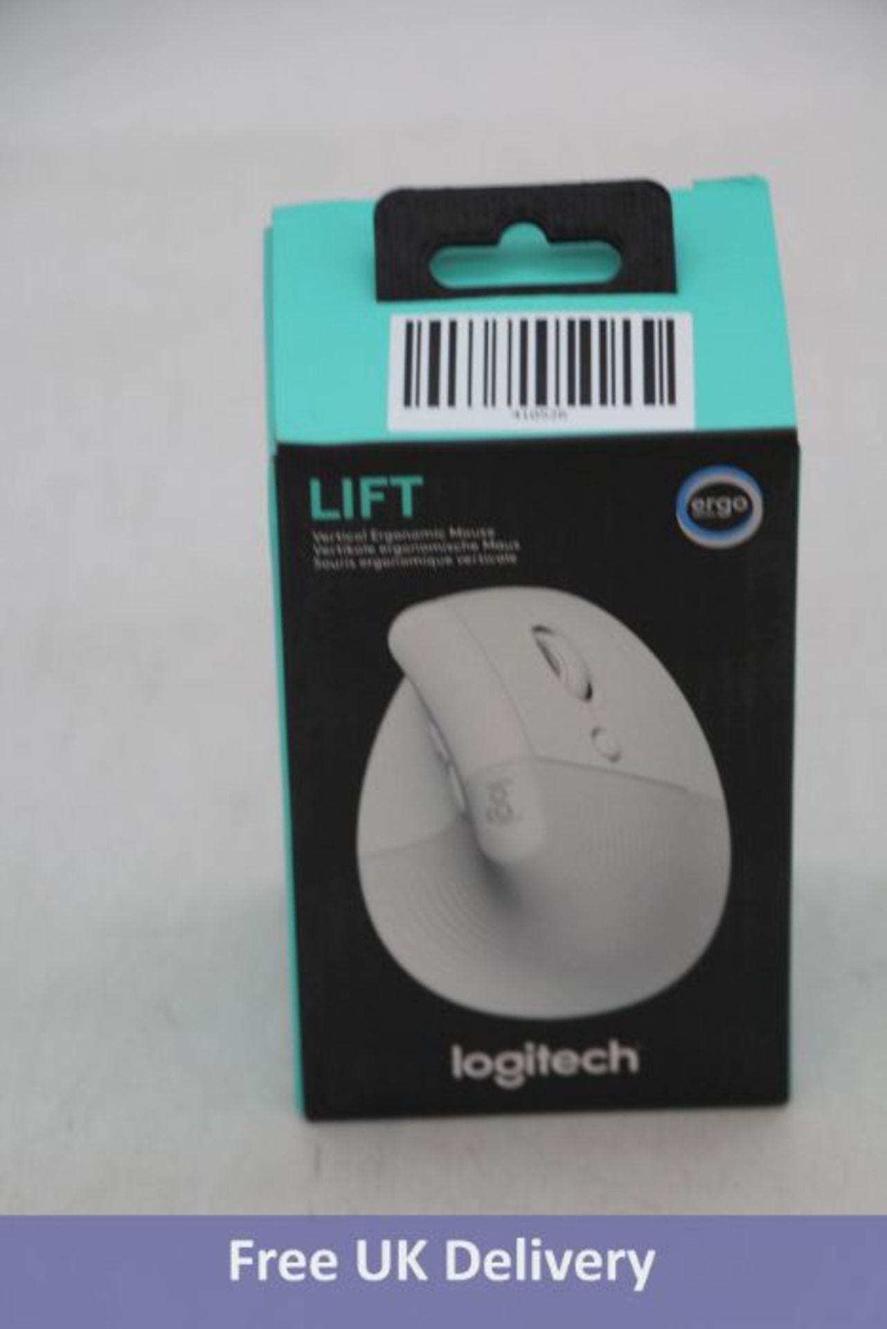 Logitech Lift Vertical Ergonomic Mouse, White