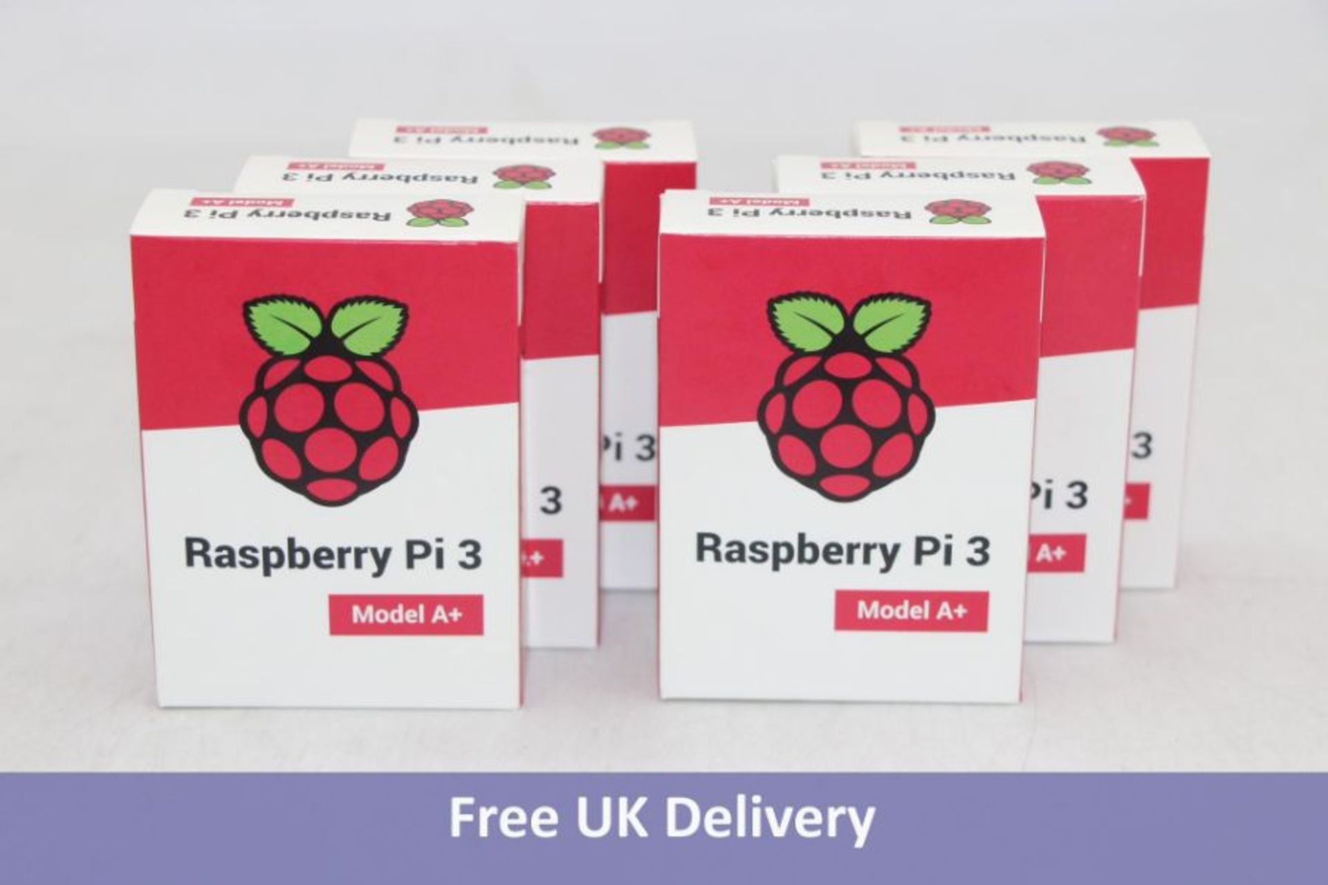 Eight Raspberry Pi 3 Model A+