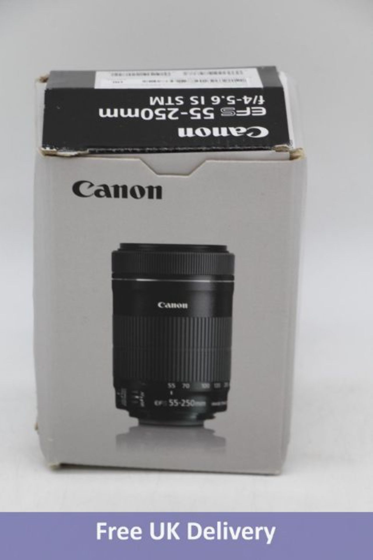 Canon EF-S 55-250mm f/4-5.6 IS STM Zoom Lens, Black