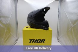 Thor Sector Racing Helmet, Matt Black, Size XL