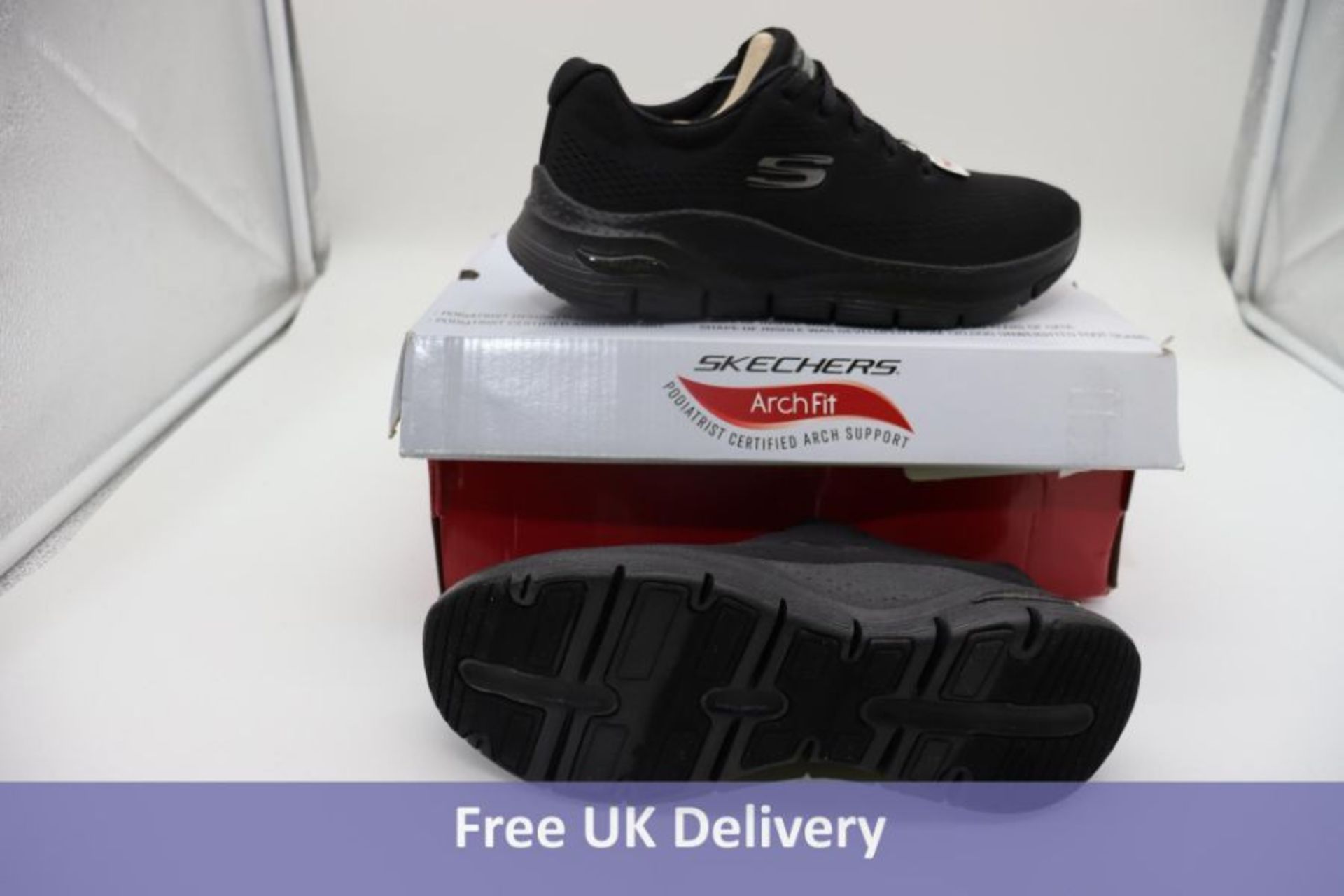 Skechers Women's Arch Fit Big Appeal Lifestyle Trainers, Black, UK 4.5. Box damaged