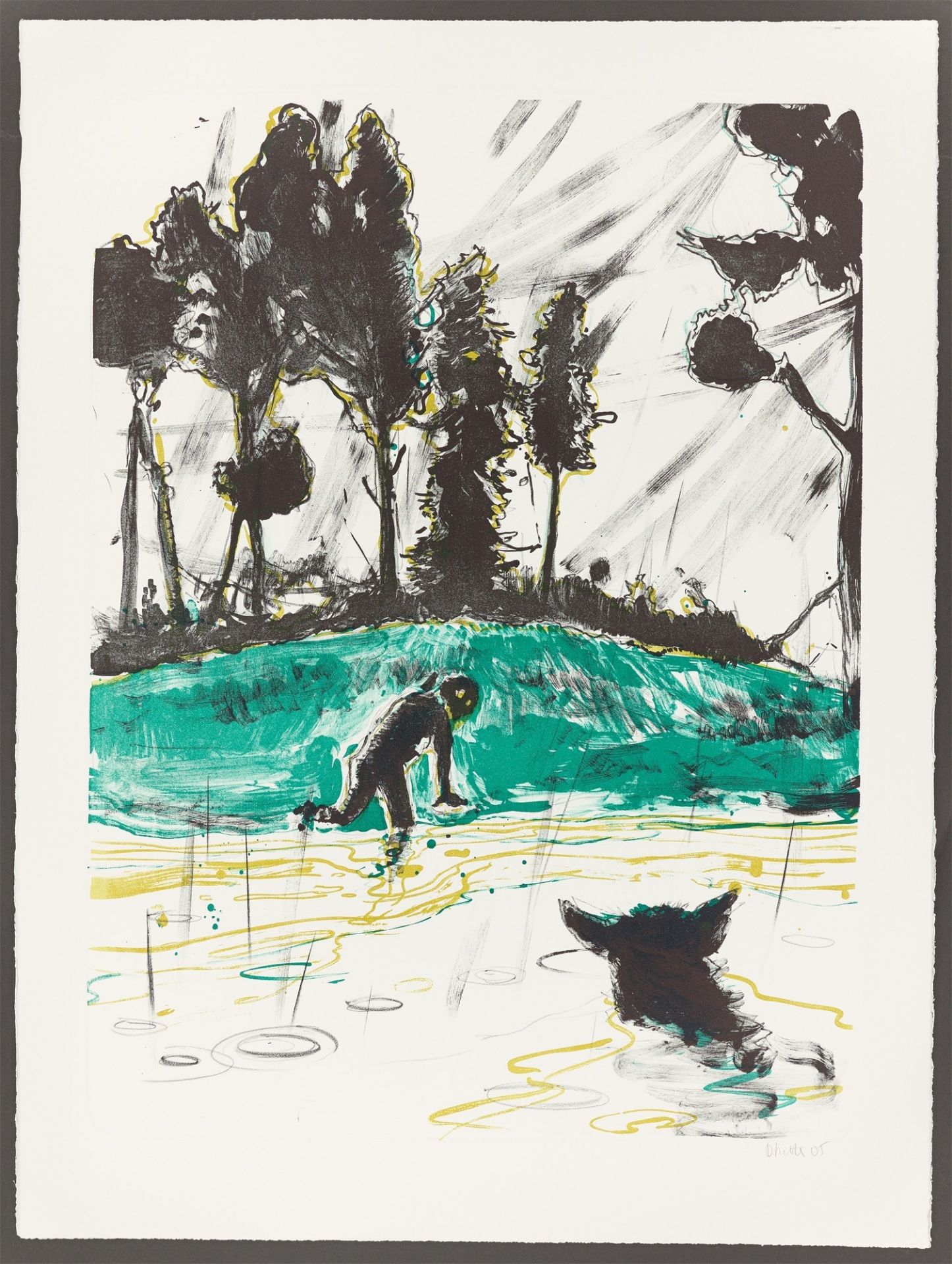 Daniel Richter. „Waldhunde“ / „Hundewasser“. 2006 - Bild 2 aus 5