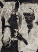 Jiri Georg Dokoupil. Girl with horse. 1991