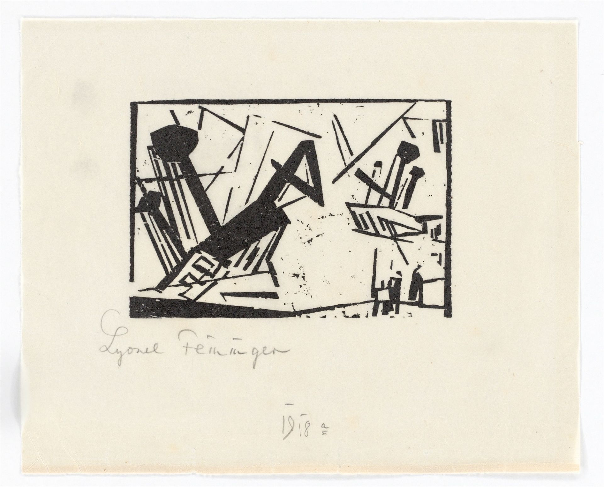Lyonel Feininger. „Wrack 2“. 1919 - Bild 2 aus 2