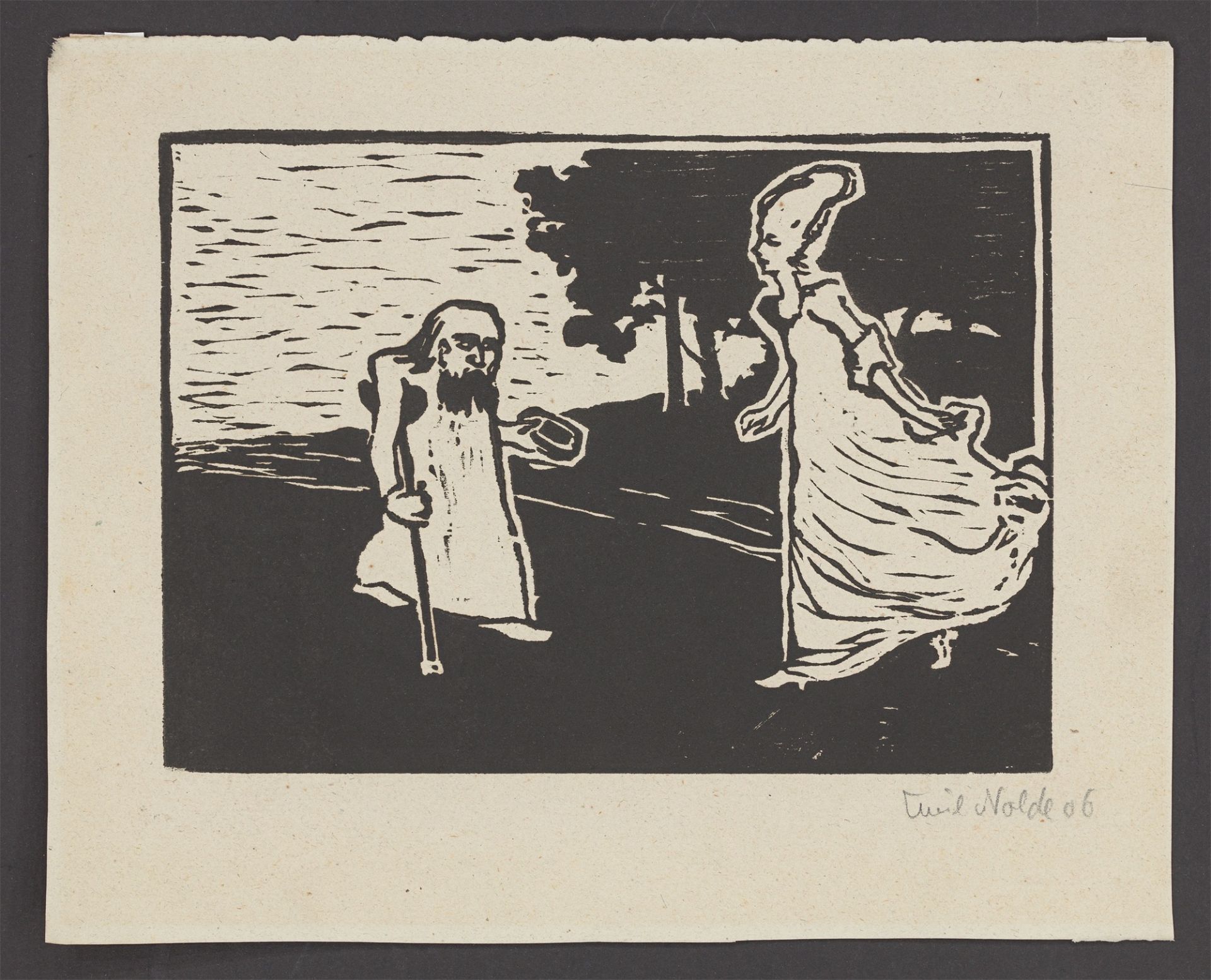 Emil Nolde. „Prinzessin und Bettler“. 1906 - Bild 2 aus 3