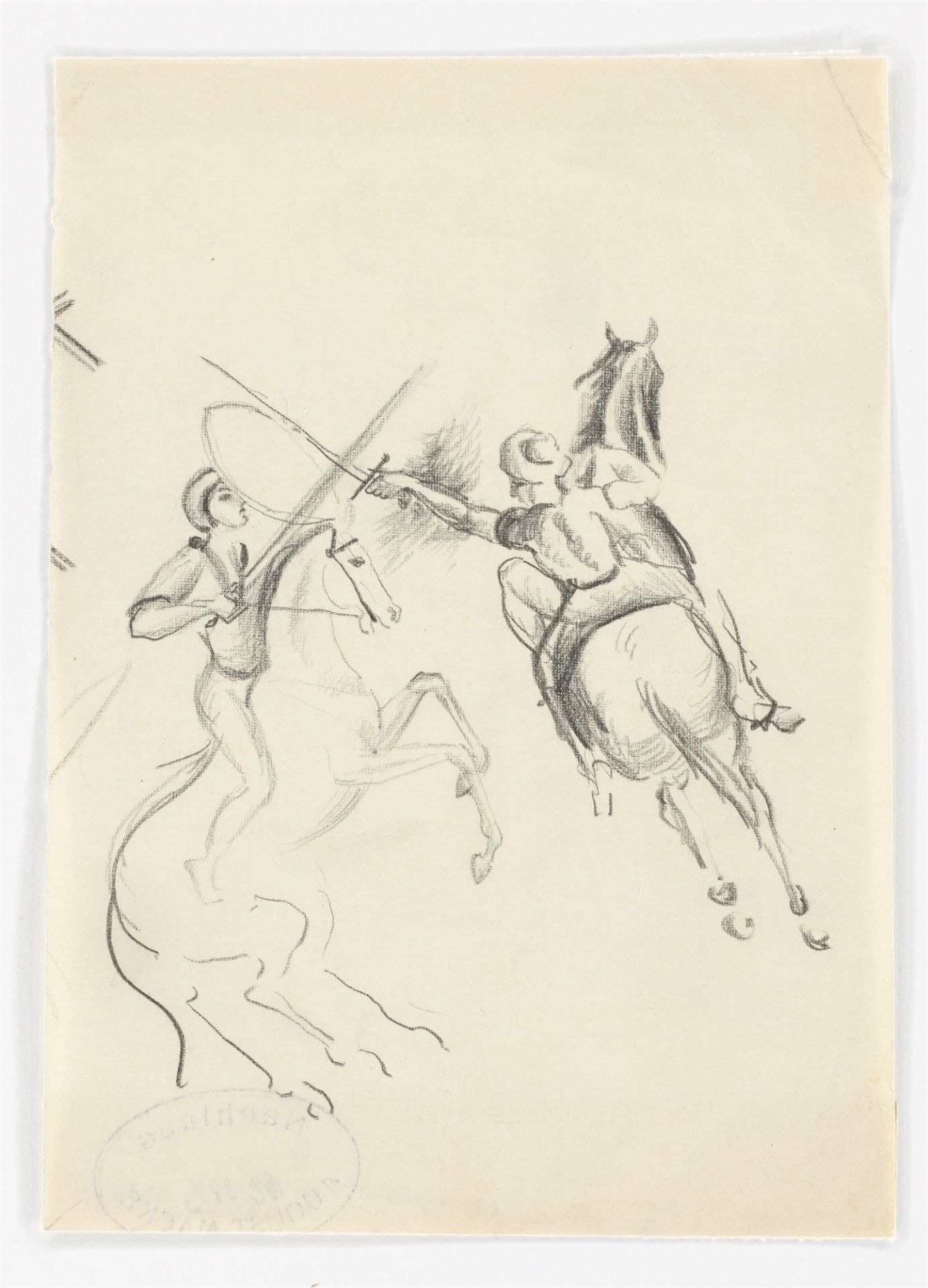 August Macke. „Wettkampf zu Pferde“. 1911 - Bild 2 aus 3