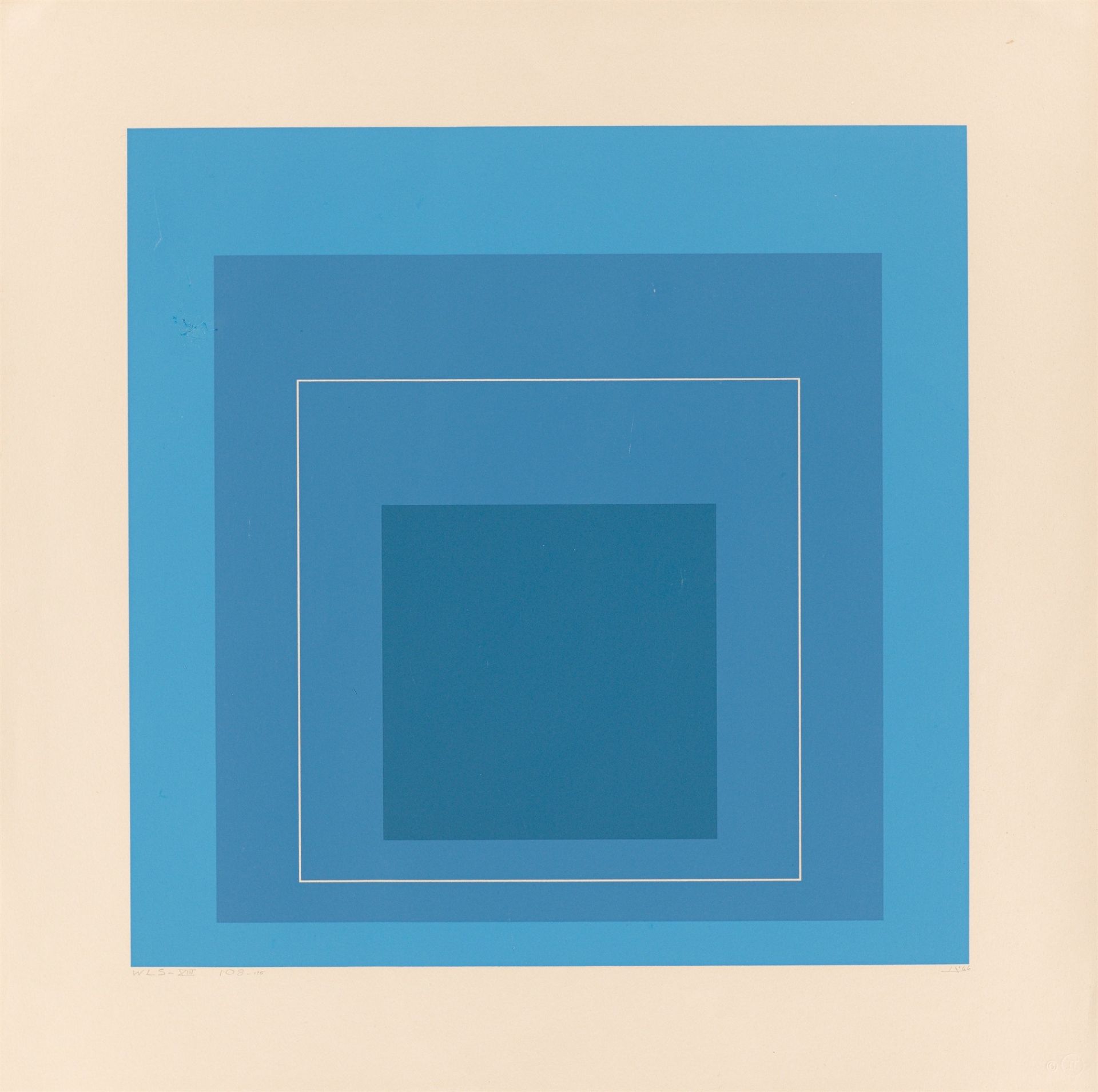 Josef Albers. „WLS XIII (White Line Squares Series II)“. 1966